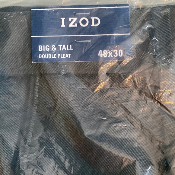 Izod charcoal dress pants, 48x30 double pleat - Picture 1 of 3
